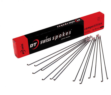 DT Swiss Competition black spokes 14 / 15 g = 2 / 1.8 mm box 72