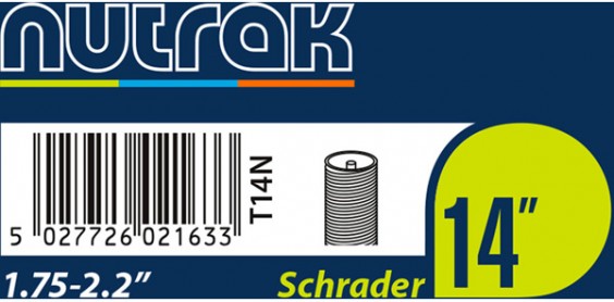Nutrak 16" Inner Tube Schrader Valve