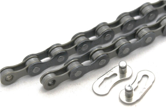 Clarks Mtb/Road 8 Speed Chain 1/2X3/32 X116 Quick Release Links Fits All Major Derailleur Systems