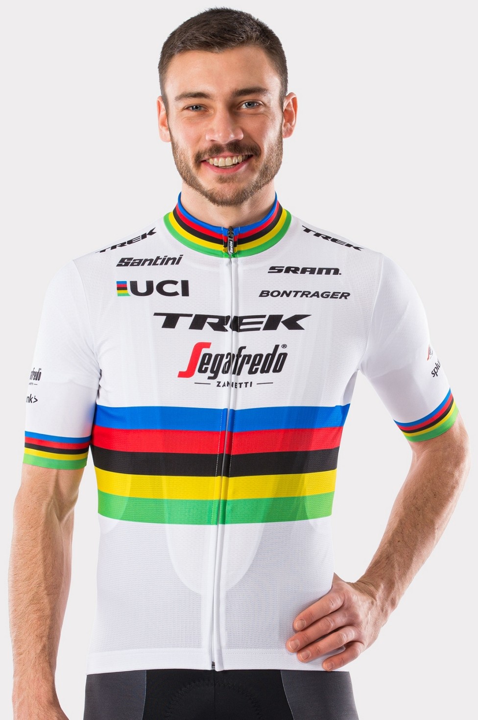 Santini Trek-Segafredo Replica World Champion Cycling Jersey - Trek Bikes