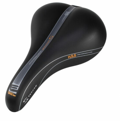 Serfas Dual Density E-Gel Lycra Black Gents