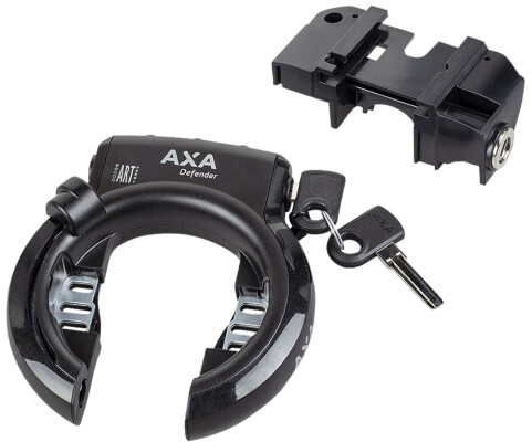 AXA Bosch2 Rack Battery with Defender Ring Lock