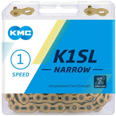 Kmc K1Sl 1/2 X 1/8 Silver/Black Single/Fixed